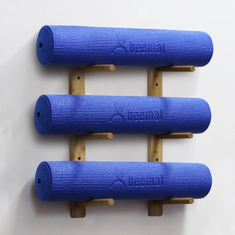 Beemat Bamboo Yoga Mat Rack