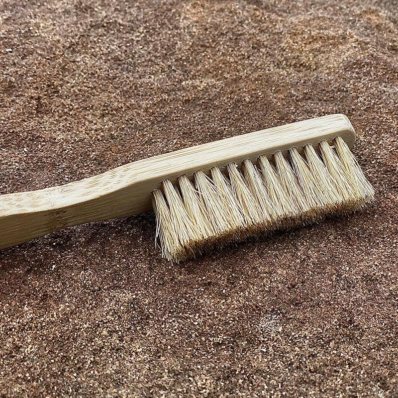 Brosse D'Escalade C.A.M.P. - Poils Naturels Et Manche Bois Pour Nettoyer Prises