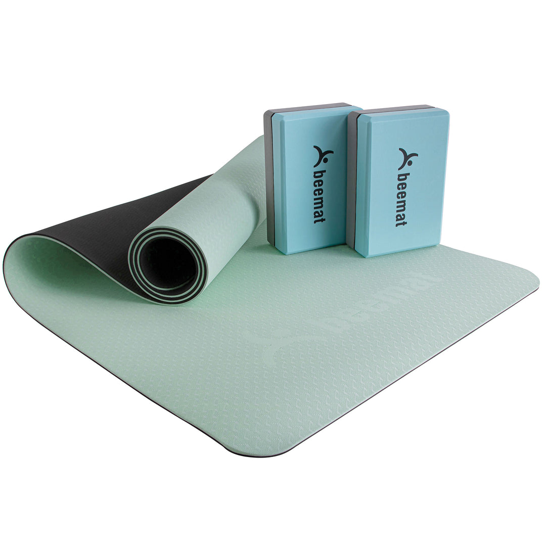 Beemat Deluxe Dual Yoga Mat Pack