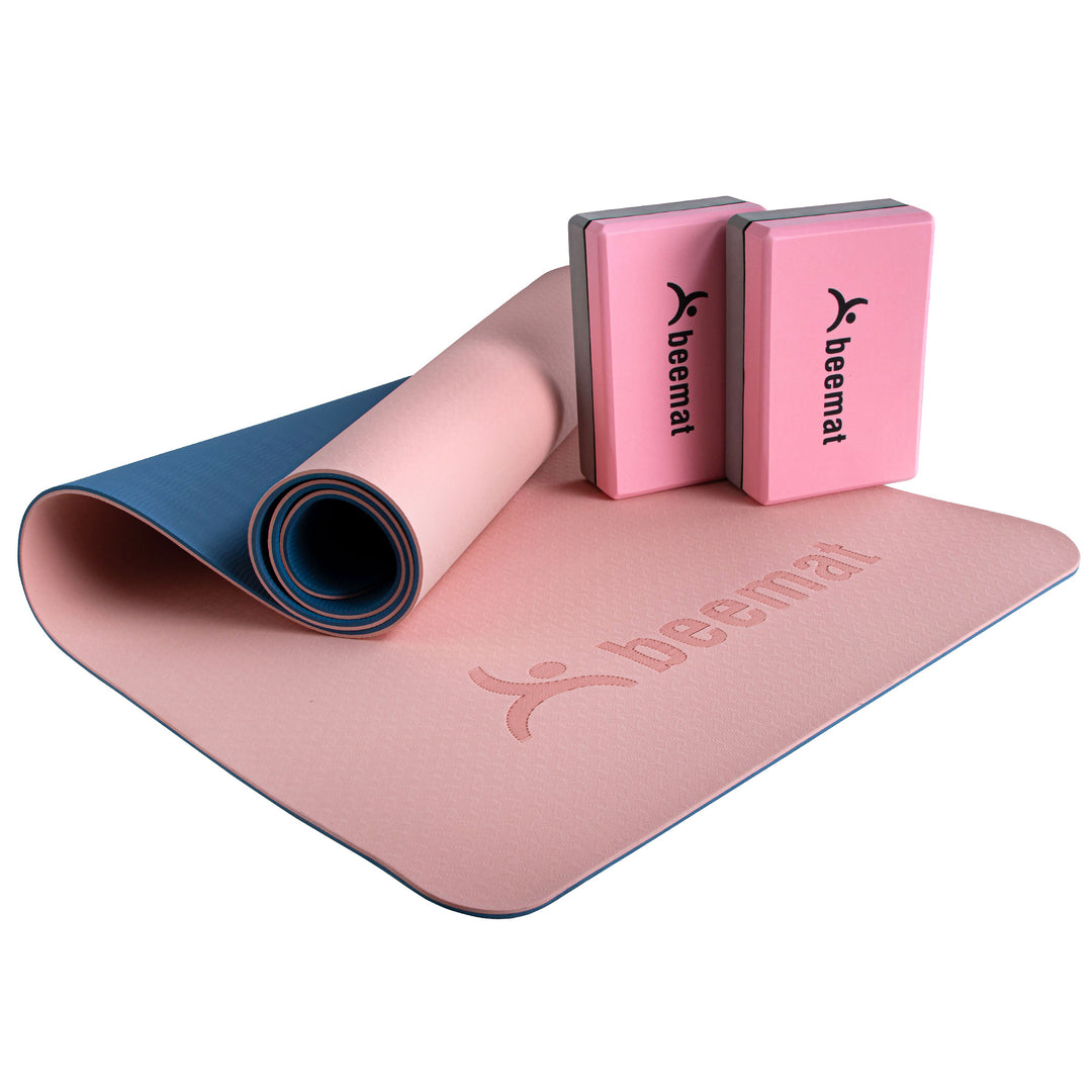 Beemat Deluxe Dual Yoga Mat Pack
