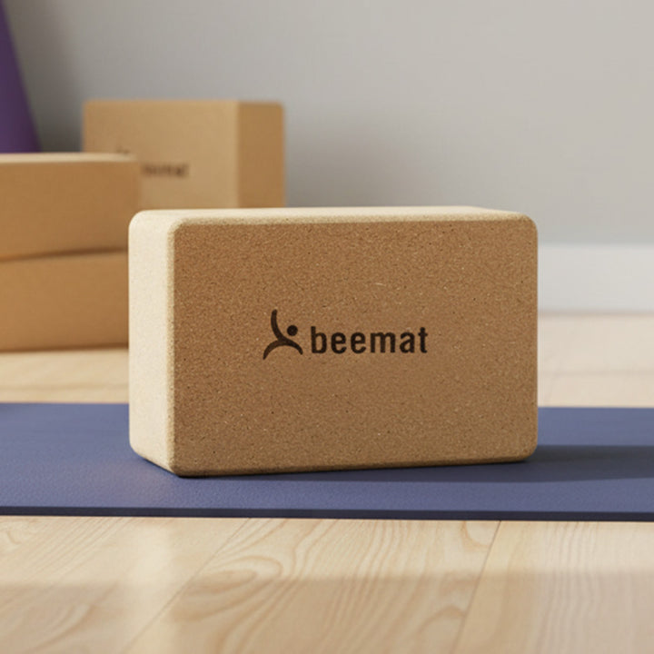 Beemat Hi Density Cork Yoga Block