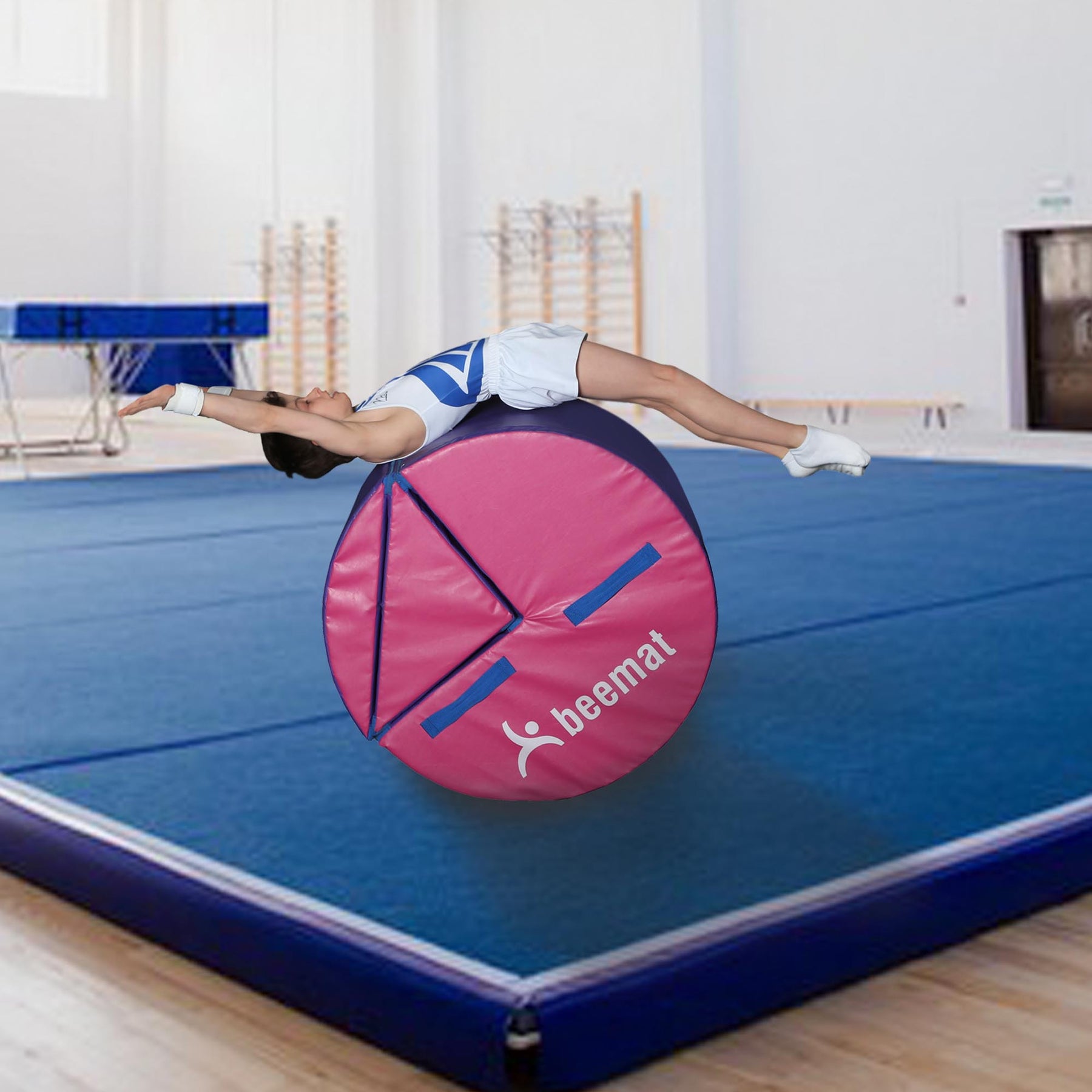 Beemat Gymnastic Handspring Roller Flip Block | Gymnastics Equipment